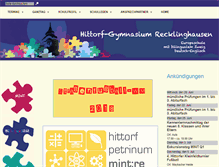 Tablet Screenshot of hittorf-gymnasium.de